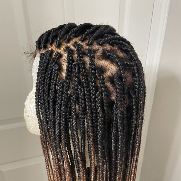 Ombré Box Braid Full Lace Wig - Picture 3 of 6